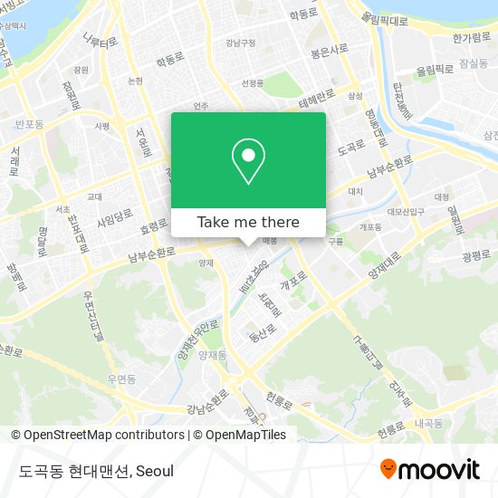 도곡동 현대맨션 map