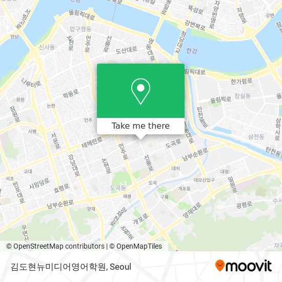 김도현뉴미디어영어학원 map