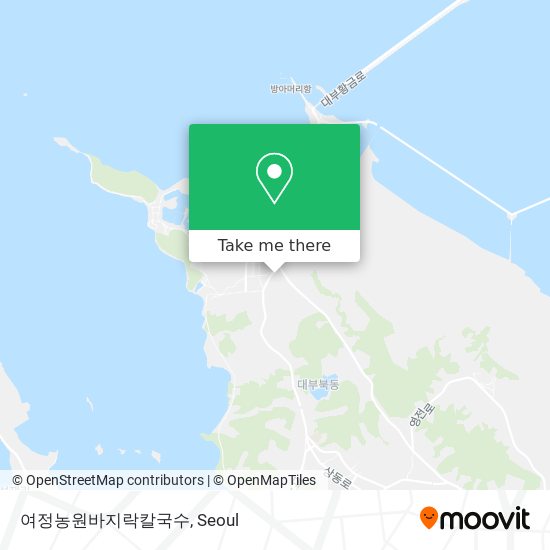 여정농원바지락칼국수 map