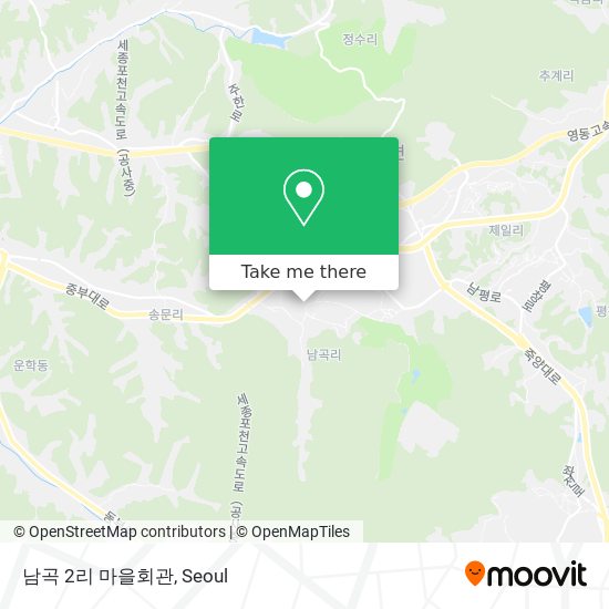 남곡 2리 마을회관 map