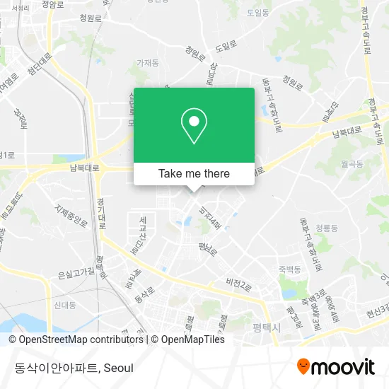 동삭이안아파트 map