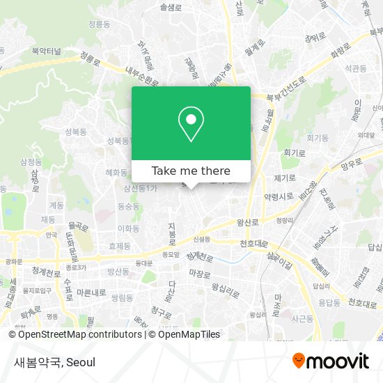 새봄약국 map