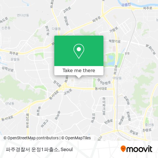 파주경찰서 운정1파출소 map