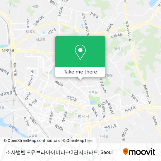 소사벌반도유보라아이비파크2단지아파트 map