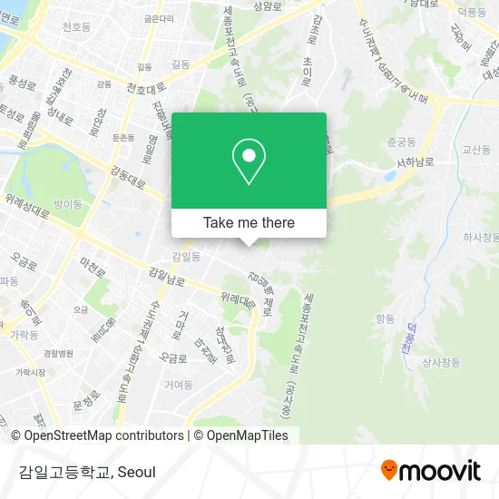 감일고등학교 map