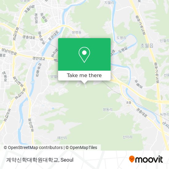 계약신학대학원대학교 map