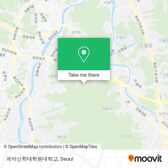 계약신학대학원대학교 map