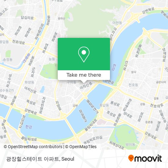 광장힐스테이트 아파트 map