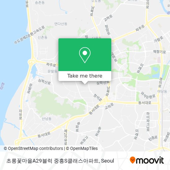 초롱꽃마을A29블럭 중흥S클래스아파트 map