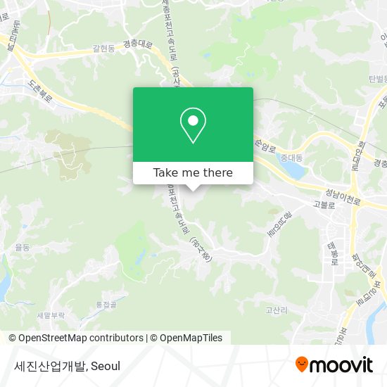 세진산업개발 map