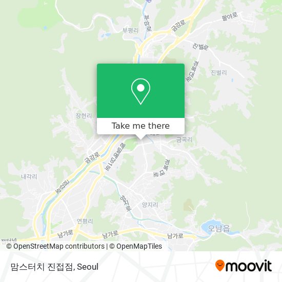 맘스터치 진접점 map