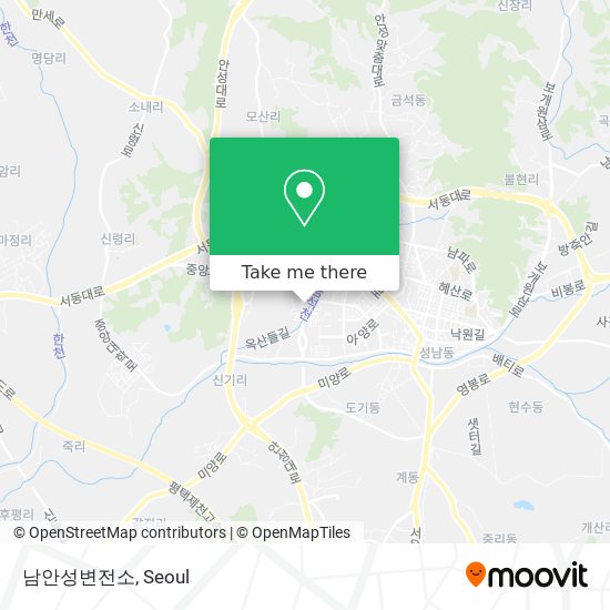 남안성변전소 map