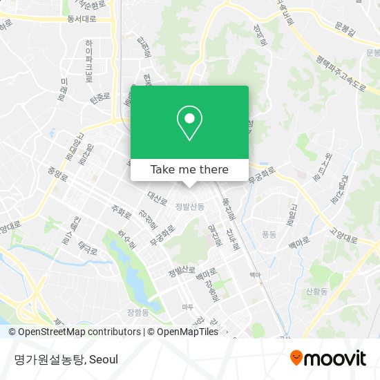 명가원설농탕 map