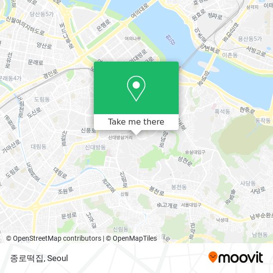 종로떡집 map