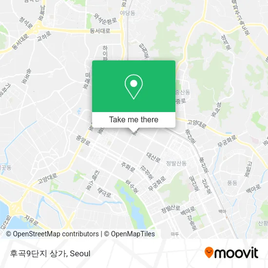 후곡9단지 상가 map
