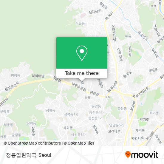 정릉열린약국 map