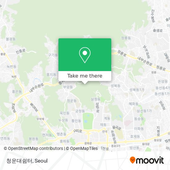 청운대쉼터 map