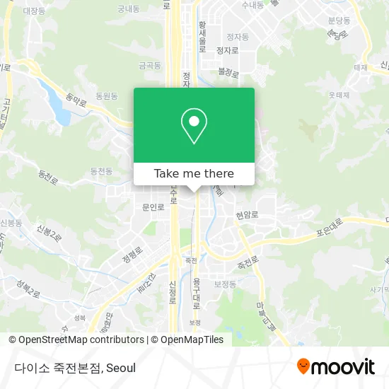 다이소 죽전본점 map