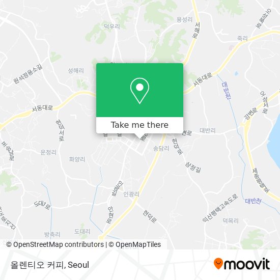 올렌티오 커피 map