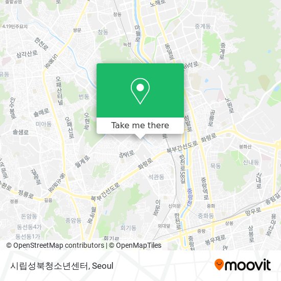시립성북청소년센터 map