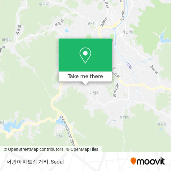 서광아파트삼거리 map