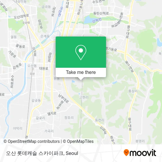 오산 롯데캐슬 스카이파크 map
