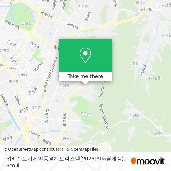위례신도시제일풍경채오피스텔(2023년05월예정) map