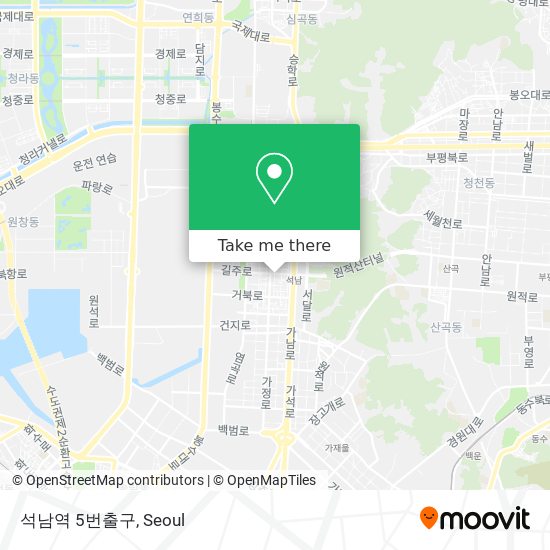 석남역 5번출구 map