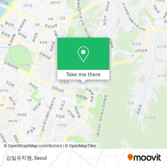 감일유치원 map