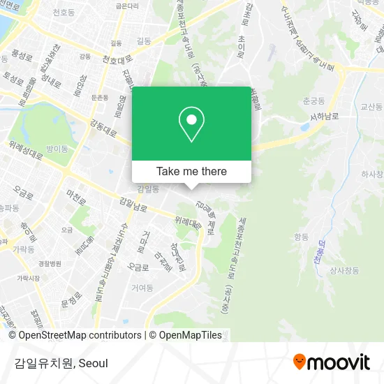 감일유치원 map