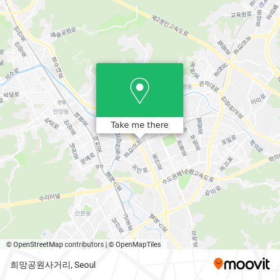 희망공원사거리 map