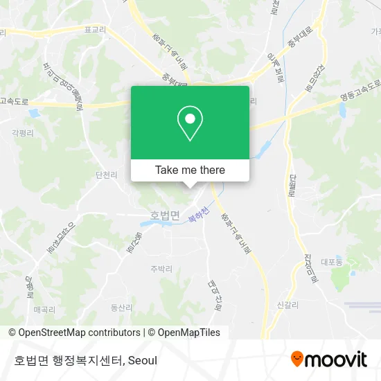 호법면 행정복지센터 map