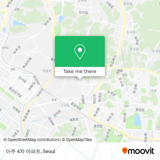 아주 4차 아파트 map