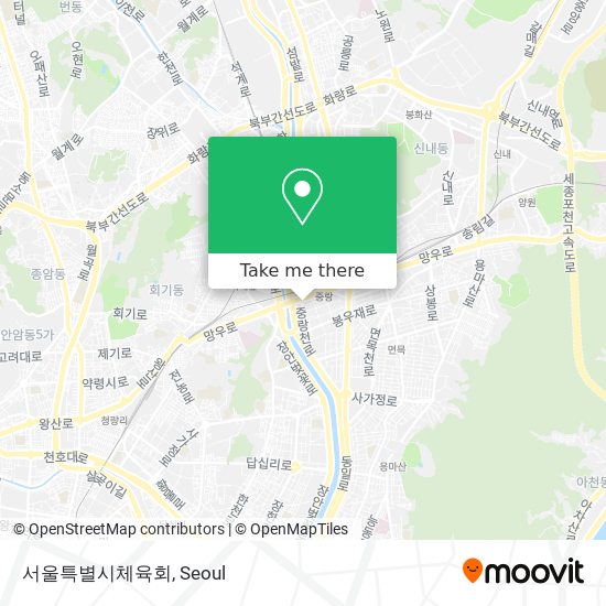 서울특별시체육회 map