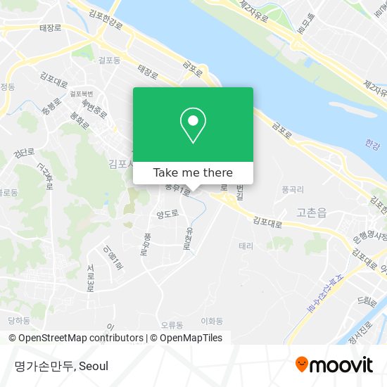 명가손만두 map