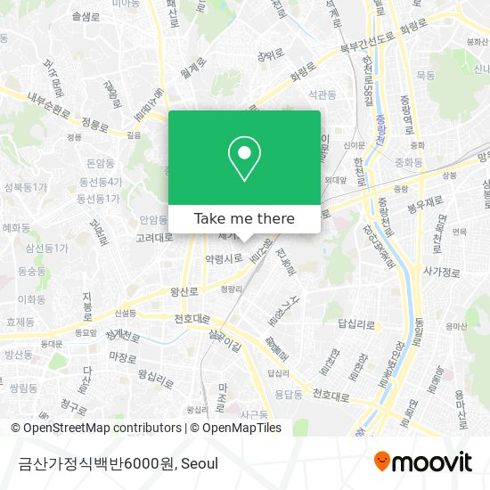 금산가정식백반6000원 map