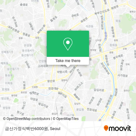금산가정식백반6000원 map