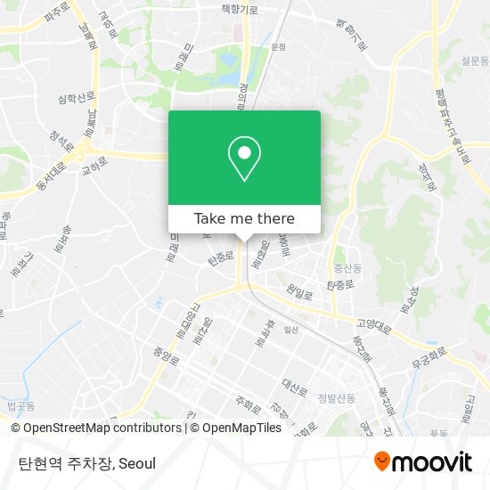 탄현역 주차장 map