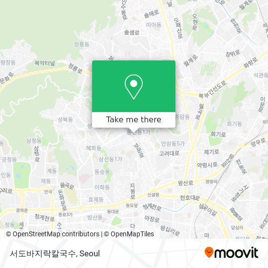 서도바지락칼국수 map
