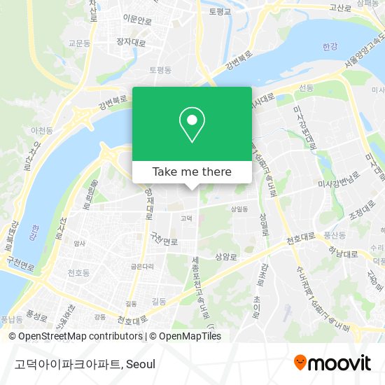 고덕아이파크아파트 map