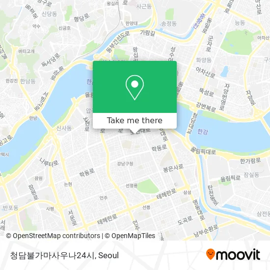 청담불가마사우나24시 map