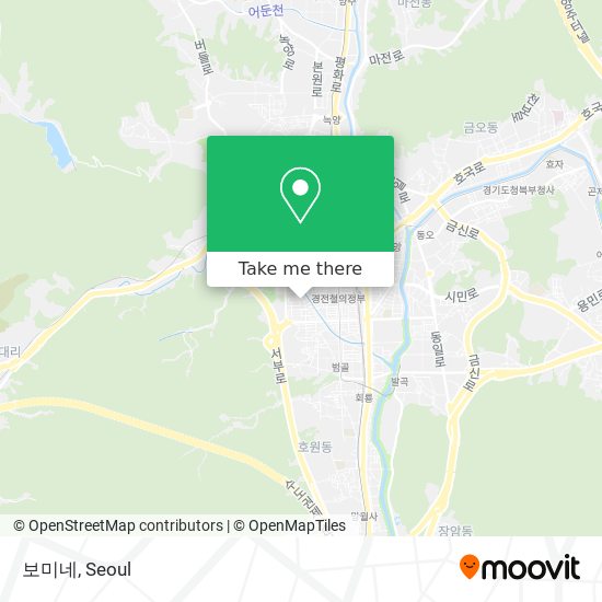 How to get to 보미네 in 의정부시, 경기도 by Bus or Subway?