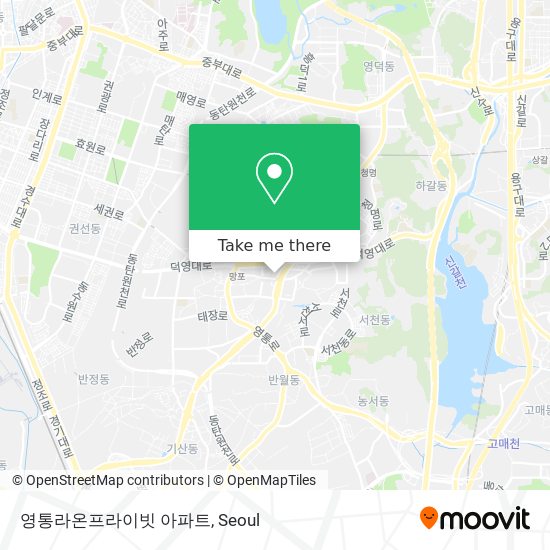 영통라온프라이빗 아파트 map