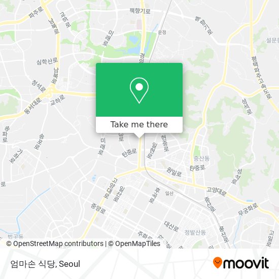 엄마손 식당 map