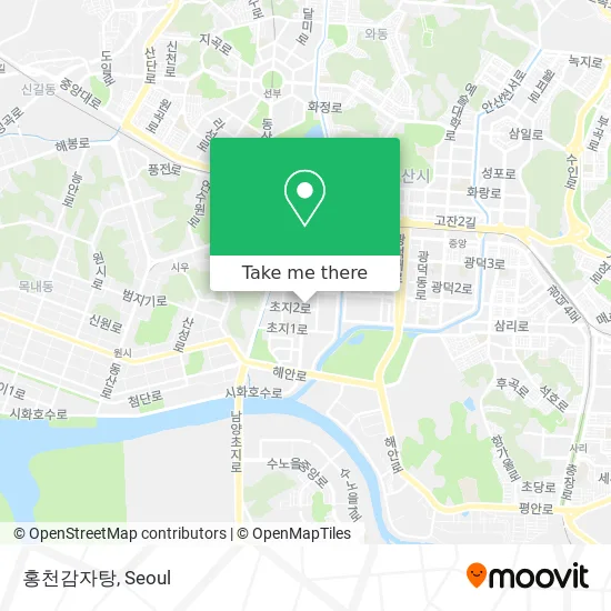 홍천감자탕 map