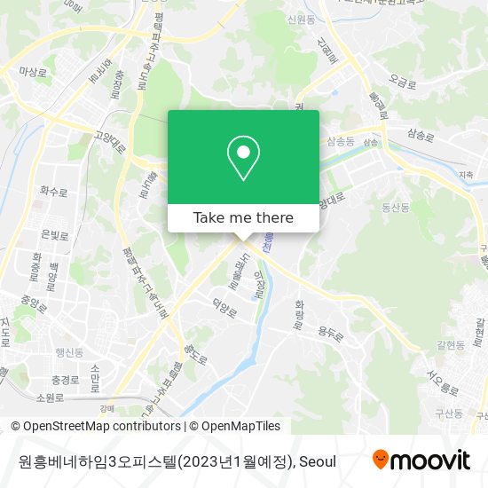 원흥베네하임3오피스텔(2023년1월예정) map