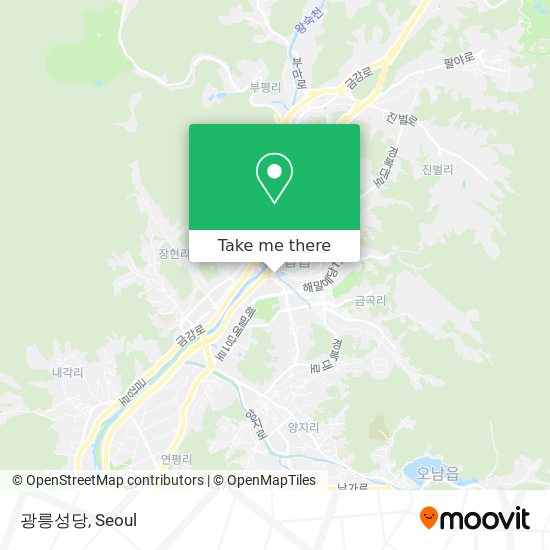 광릉성당 map