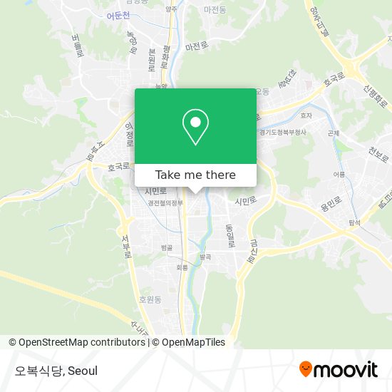 오복식당 map