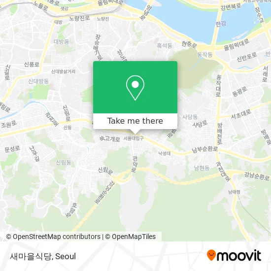 새마을식당 map