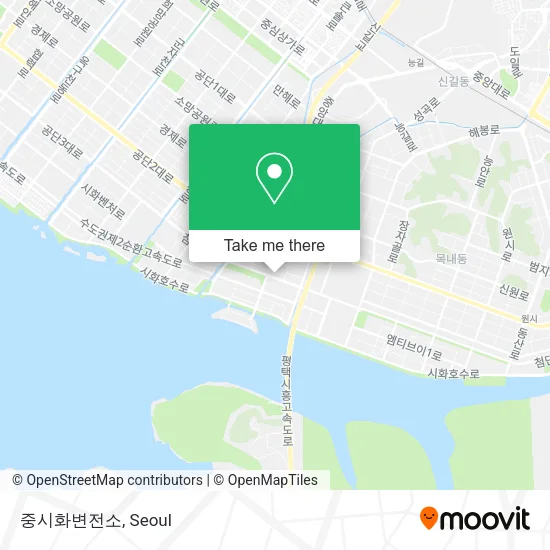 중시화변전소 map